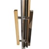 Дверь стеклянная Grandis GS 7х19 - графит, бронзовый профиль (для сауны) - wod-mir.ru - Екатеринбург 