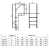 Лестница Aquaviva Standard ST-315, 3 ступени, AISI-304 - wod-mir.ru 