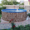 Бассейн Лагуна 4,5х1,25м круглый, природный камень - wod-mir.ru 