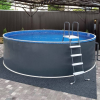 Бассейн Гигабасс 3,5х1,5м круглый, платина - wod-mir.ru 