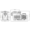 Насос Hayward K-FLO SPK12630XY3, 380В, 33м³/ч, 2,75кВт, с префильтром - wod-mir.ru 