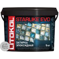 Затирочная смесь Litokol STARLIKE EVO Bianco Titanio S.105, 5 кг - wod-mir.ru - Екатеринбург