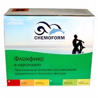 Chemoform Флокфикс средство для удаления взвешенных частиц в воде (картриджи), 1кг - wod-mir.ru - Екатеринбург 