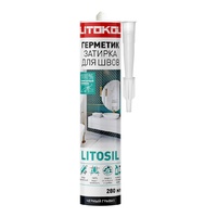 Герметик силиконовый Litokol Litosil, черный графит (280мл) - wod-mir.ru 