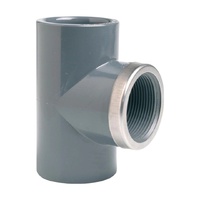 Тройник ПВХ 90° Effast, d40x1 1/4" c металлическим кольцом (RGRTIR040E) - wod-mir.ru 