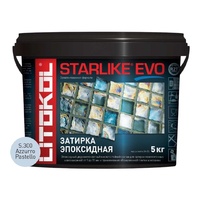 Эпоксидная затирка Litokol Starlike Evo S.300 Azzuro Pastello (5кг) - wod-mir.ru 
