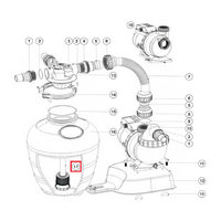 Дюзовая коробка 89033603 в комп-ке с трубой для Aquaviva FSU - wod-mir.ru - Екатеринбург 