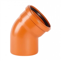 Отвод 45° НПВХ Aquaviva, d160мм - wod-mir.ru 