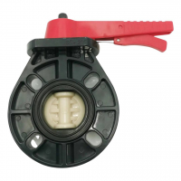 Дисковый поворотный затвор d125/140 с ручкой, уплотнение EPDM, Aquaviva - wod-mir.ru 