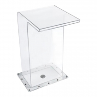 Водопад Г-образный Aquaviva, 700х500мм с RGB LED подсветкой - wod-mir.ru 