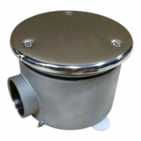 Донный слив RunwillPools Р4-02 с антивихревой крышкой, 160x100, AISI-304 (под пленку) - wod-mir.ru 