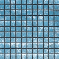 Пленка ПВХ Haogenplast Blue Black Strips, 1,65x25м (41,25м²), мозаика голубая - wod-mir.ru 