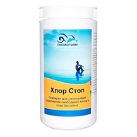 Chemoform Хлор-Стоп средство для понижения уровня хлора (гранулы), 1кг - wod-mir.ru 
