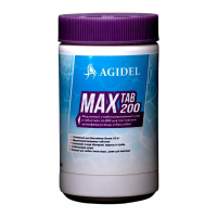 Agidel MaxTab (200) медленный стабилизированный хлор, таблетки (200г), 1кг - wod-mir.ru 