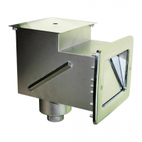 Скиммер 25м² RunwillPools Р3-11L, AISI-316 с удлиненной горловиной (под пленку) - wod-mir.ru 