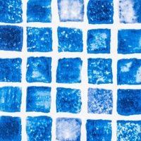 Пленка ПВХ Haogenplast Snapir NG Blue, 1,65x25м (41,25м²), синяя мозаика - wod-mir.ru 