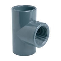 Тройник ПВХ 90° переходной с резьбой Effast d50x1 1/2" (RGRTIG050F) - wod-mir.ru 