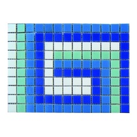 Фриз ЗигЗаг из стеклянной мозаики Aquaviva U-41 - wod-mir.ru 