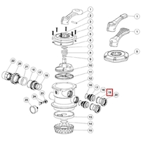 Муфта адаптер вентиля Aquaviva MPV-01 (1171153) - wod-mir.ru 