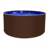  Бассейн Лагуна 2х1,25м круглый, темный шоколад - wod-mir.ru 