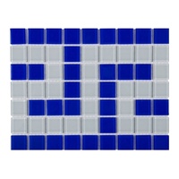 Фриз греческий Aquaviva Cristall сине-белый B/W - wod-mir.ru 