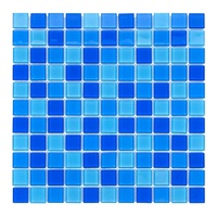 Мозаика стеклянная Aquaviva Сristall Jamaika DCM302, светлая  - wod-mir.ru 