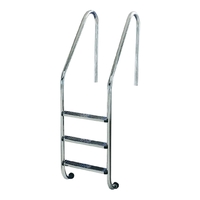 Лестница Flexinox Standard, 3 ступени, AISI-304 - wod-mir.ru 