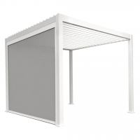 Защитный экран 4м, Белый (с электроприводом) - wod-mir.ru 