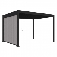 Защитный экран 4м, Антрацит (ручное управление) - wod-mir.ru 