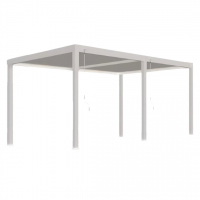 Пергола Aquaviva Авангард 5,3х3,6м, Белая (руч. упр. ламелями, отдельностоящая) - wod-mir.ru 