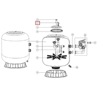 Крепежная планка для смотрового окна фильтра Aquaviva L1200-2500 (3042001) - wod-mir.ru 