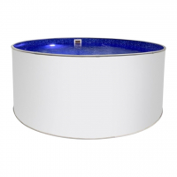 Бассейн Лагуна 4х1,25м круглый, сигнальный белый - wod-mir.ru 