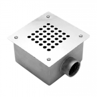 Донный слив 165х165, AISI-316, Акватехника АТ 04.07М (под плитку) - wod-mir.ru 