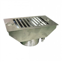  Слив переливного лотка RunwillPools Р13-05L, AISI-316 (под плитку) - wod-mir.ru 