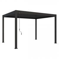 Пергола Aquaviva Интро 4х3м, Антрацит (руч. упр. ламелями, отдельностоящая) - wod-mir.ru 