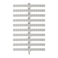 Переливная решетка 145x25 Aquaviva Classik (центральное соединение) - wod-mir.ru - Екатеринбург 