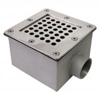 Донный слив 150х150, AISI-316, Акватехника АТ 04.05М (универсальный) - wod-mir.ru 