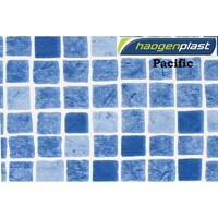 Пленка ПВХ Haogenplast Pacific, ширина 1,65м (синяя мозаика) - wod-mir.ru - Екатеринбург 