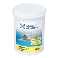 Global Wellness Экохлорин Шок средство для дезинфекции воды (порошок), 0,8кг - wod-mir.ru 