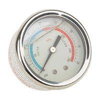 Манометр Aquaviva стальной, верхнее подключение (06011029) - wod-mir.ru 