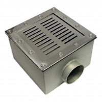 Донный слив 200х200, AISI-316, Акватехника АТ 04.17М (универсальный) - wod-mir.ru 