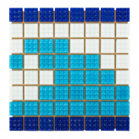  Фриз Волна из стеклянной мозаики Aquaviva U-37 - wod-mir.ru 