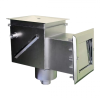 Скиммер 15м² RunwillPools Р3-15L, AISI-316 с автодоливом и переливом, наклонный (композит) - wod-mir.ru 