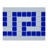  Фриз греческий Aquaviva Cristall бело-синий W/B - wod-mir.ru 