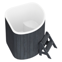 Купель CORNER 130 термоберёза графит - wod-mir.ru 