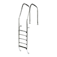 Лестница AstralPool Overflow 1000, 5 ступеней Luxe (одна двойная) - wod-mir.ru 