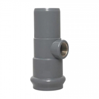 Тройник 90° ПВХ раструбный с резьбовым выходом 160/2" Aquaviva  - wod-mir.ru 