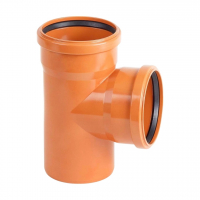 Тройник 87° НПВХ Aquaviva редукционный, d160х110мм - wod-mir.ru 