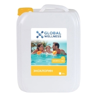 Global Wellness Экохлорин жидкий хлор, 20л - wod-mir.ru 