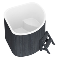 Купель CORNER 160 термоберёза графит - wod-mir.ru 